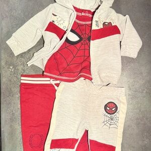 Marvel Spider-Themed Kids Costume - Red and Cream